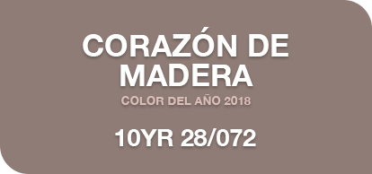 Corazón de Madera el color del año 2018
